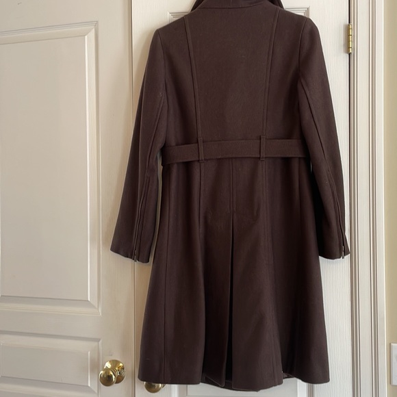 BCBG Max Azria Brown Military Style Wool Coat size M - Picture 5 of 14